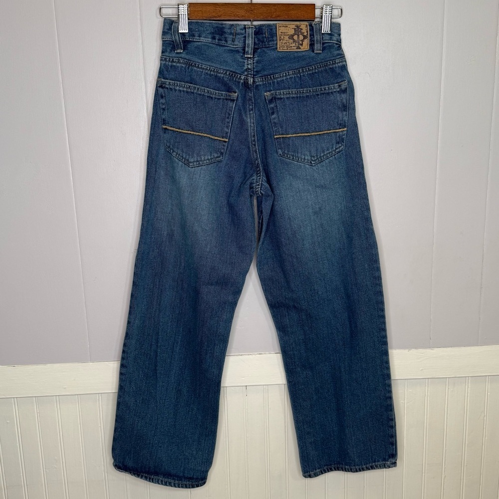 Y2K Baggy Jeans, Wide Leg, Mid Rise, Carpenter/Skater style, Petite/Ankle Crop - Picture 3 of 12